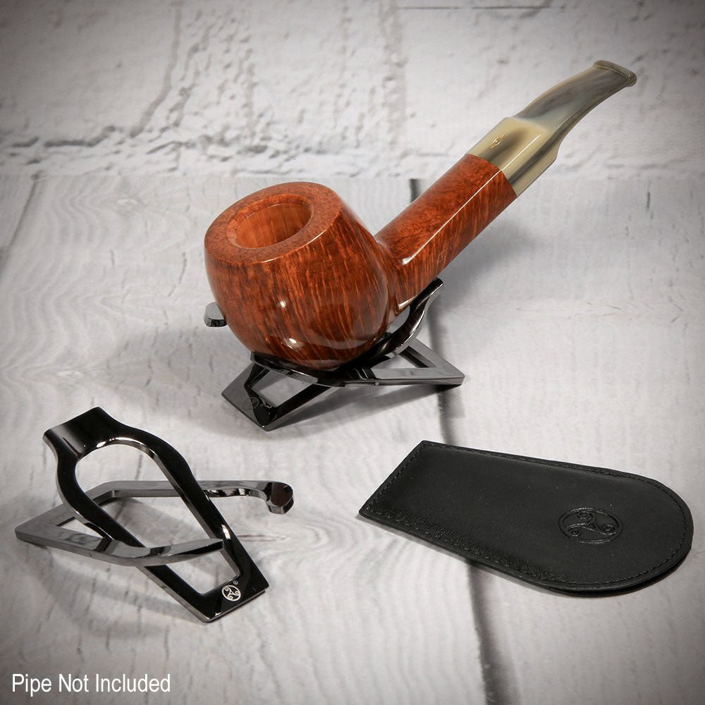 Rattray's | Single Folding Pipe Rest - High Polished Gunmetal