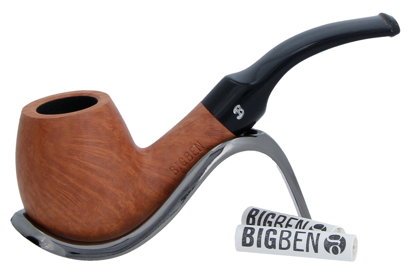 Big Ben Briar Smoking Pipe Starter Set (Bent Pipe) SmokeKing