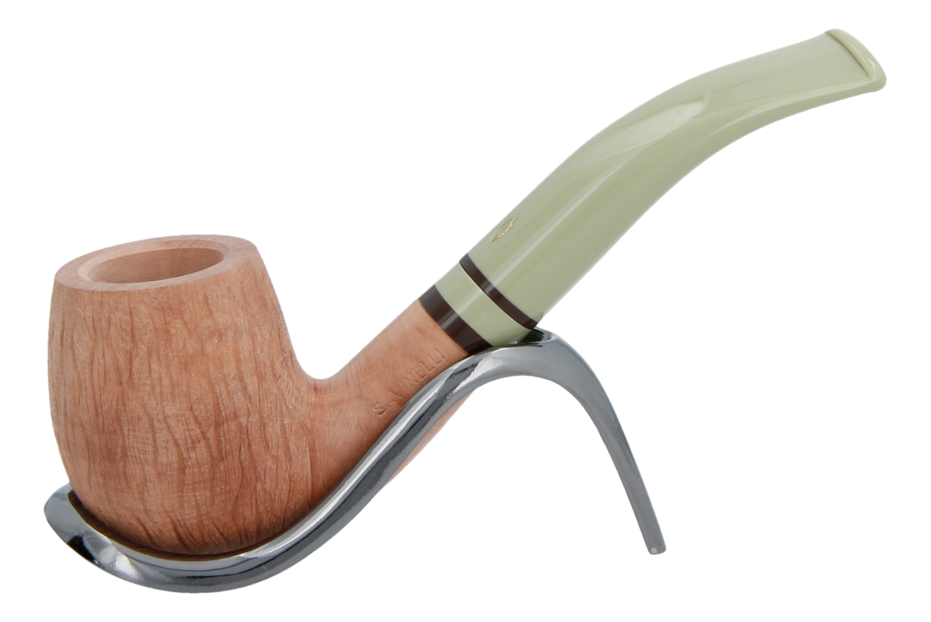 Savinelli Oliva Natural Rustic 601 - 6mm Briar Pipe