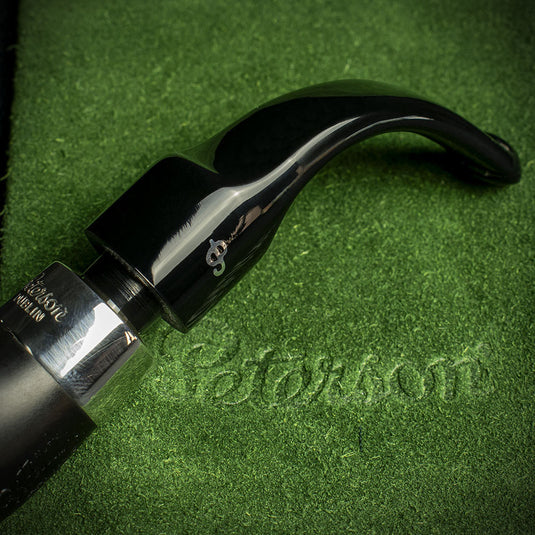 Peterson of Dublin Deluxe System Ebony 12.5 Briar Smoking Pipe - Shape 68