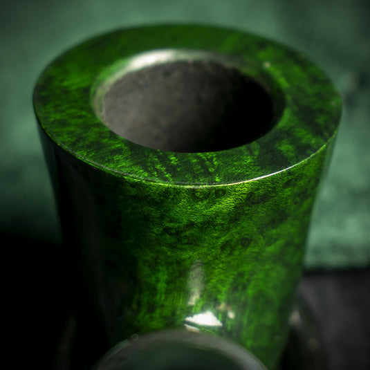 Peterson of Dublin Green Spigot Briar Smoking Pipe - Shape 05