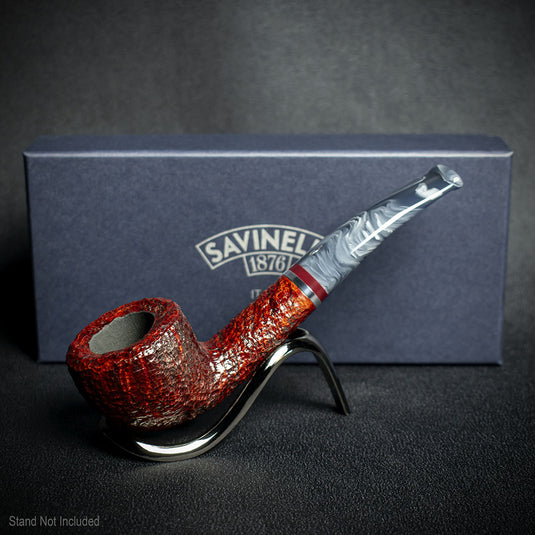 Savinelli Lunaria Rustic Briar Smoking Pipe - Shape 316KS 6mm 