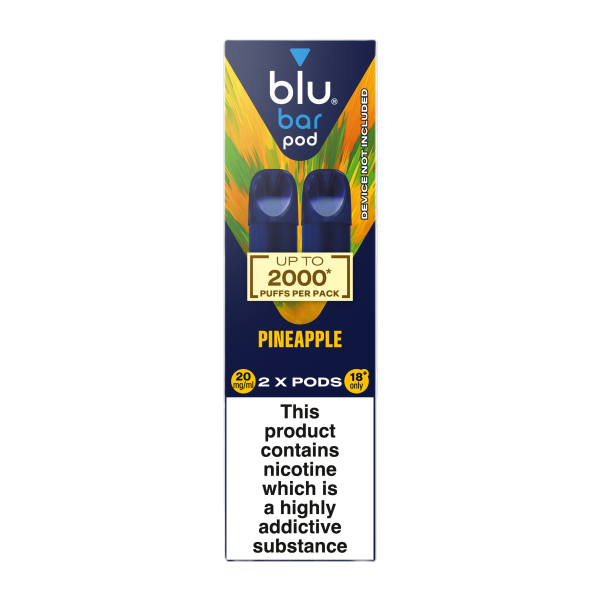 Blu Puff blu bar Pineapple Vape Pods - 2 Pack