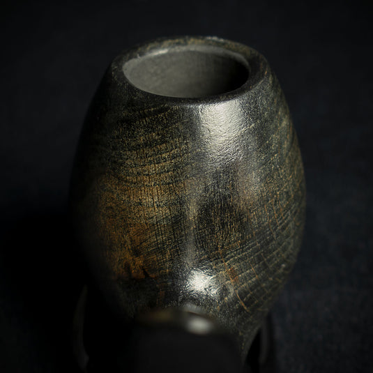 Smoke-King 9mm Black Beechwood Pipe - Bent