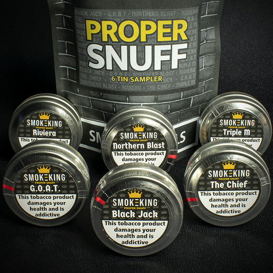 Smoke-King Proper Snuff - 6 Tin Sample Pack