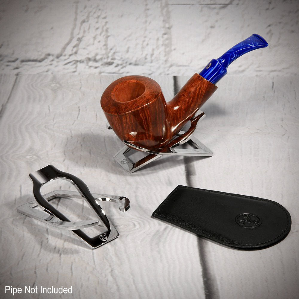 Rattray's | Single Folding Pipe Rest - High Polished Chrome