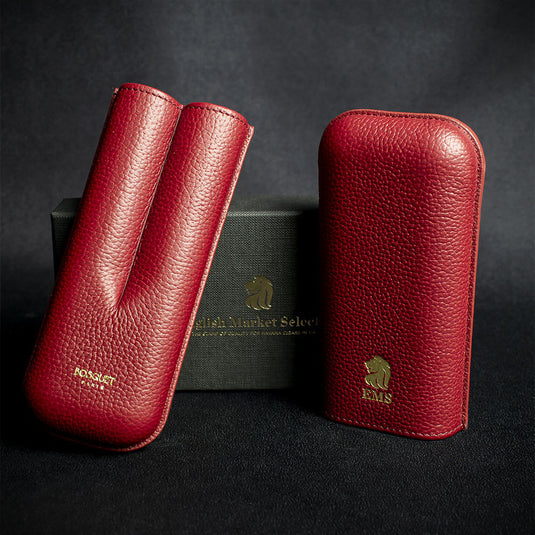 Bosquet EMS Leather Cigar Case (Limited Edition) Pomodoro