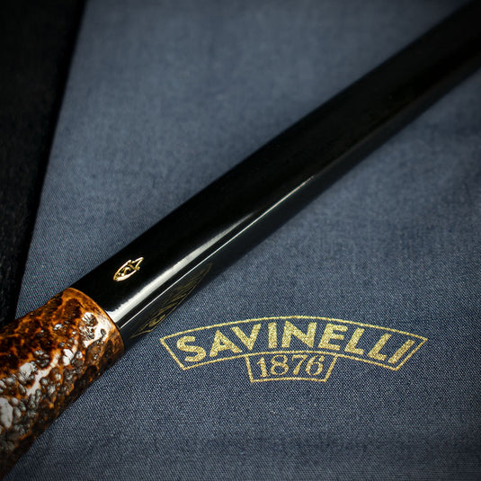 Savinelli Brownblast Churchwarden Briar Pipe - 404 No Filter