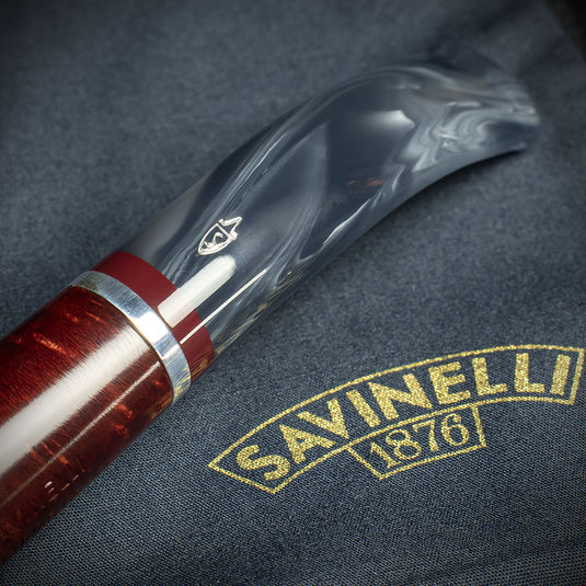 Savinelli Lunaria Smooth Briar Smoking Pipe - Shape 670 6mm 