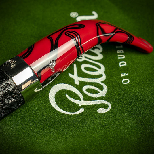 Peterson of Dublin Dracula Sandblasted Briar Smoking Pipe - Shape No.03