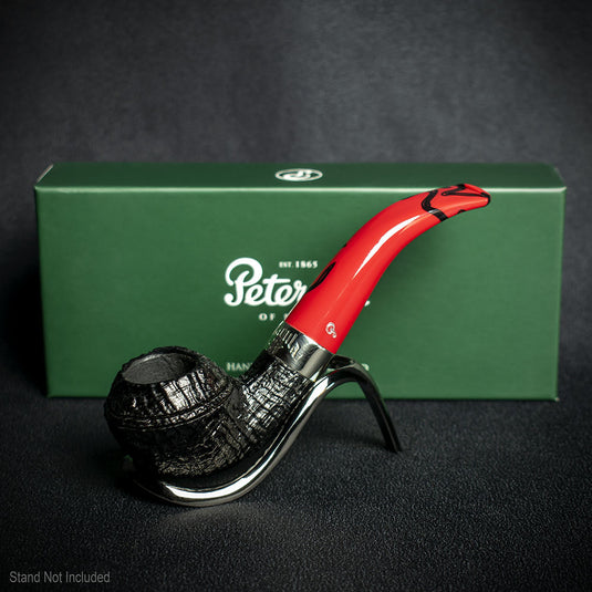 Peterson of Dublin Dracula Sandblasted Briar Smoking Pipe - Shape No.999