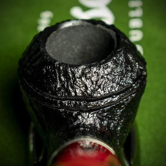 Peterson of Dublin Dracula Sandblasted Briar Smoking Pipe - Shape No.999