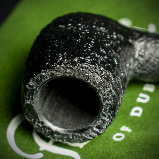 Peterson of Dublin Dracula Sandblasted Briar Smoking Pipe - Shape No.X105