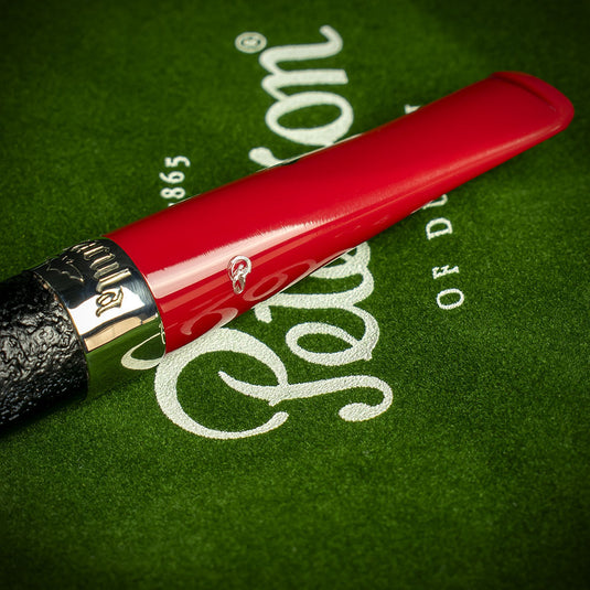 Peterson of Dublin Dracula Sandblasted Briar Smoking Pipe - Shape No.X105