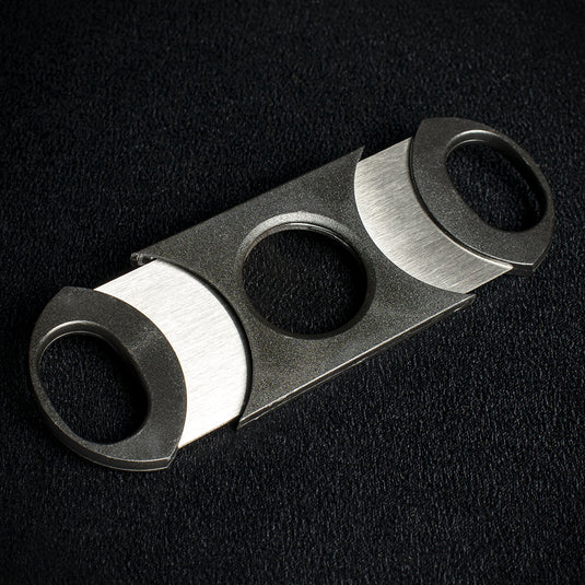 Plastic Large Gauge Double Blade Guillotine Cigar Cutter
