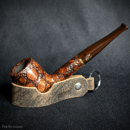 Adorini Leather Cigar & Pipe Rest (with Key Chain)
