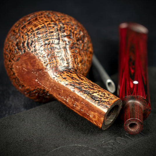 Alfred Dunhill White Spot Briar Smoking Pipe - County 4107