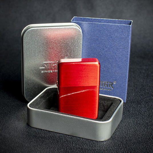 Star Petrol Lighter - Red Ice
