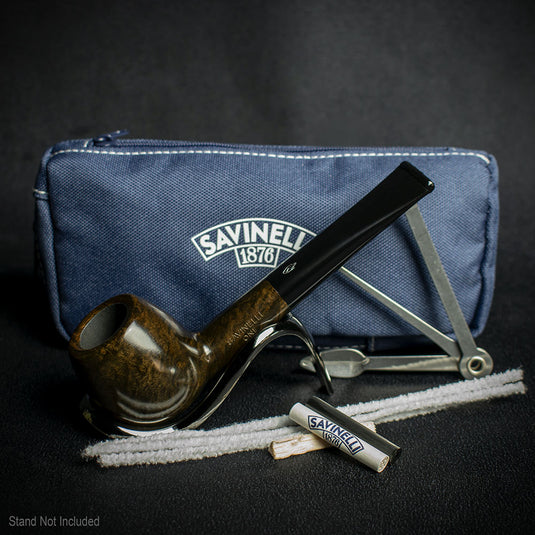 Savinelli One Smooth Brown 207 Pipe Starter Kit
