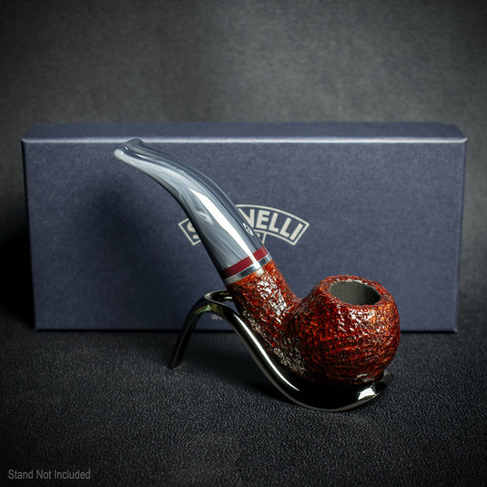 Savinelli Lunaria Rustic Briar Smoking Pipe - Shape 642 6mm 