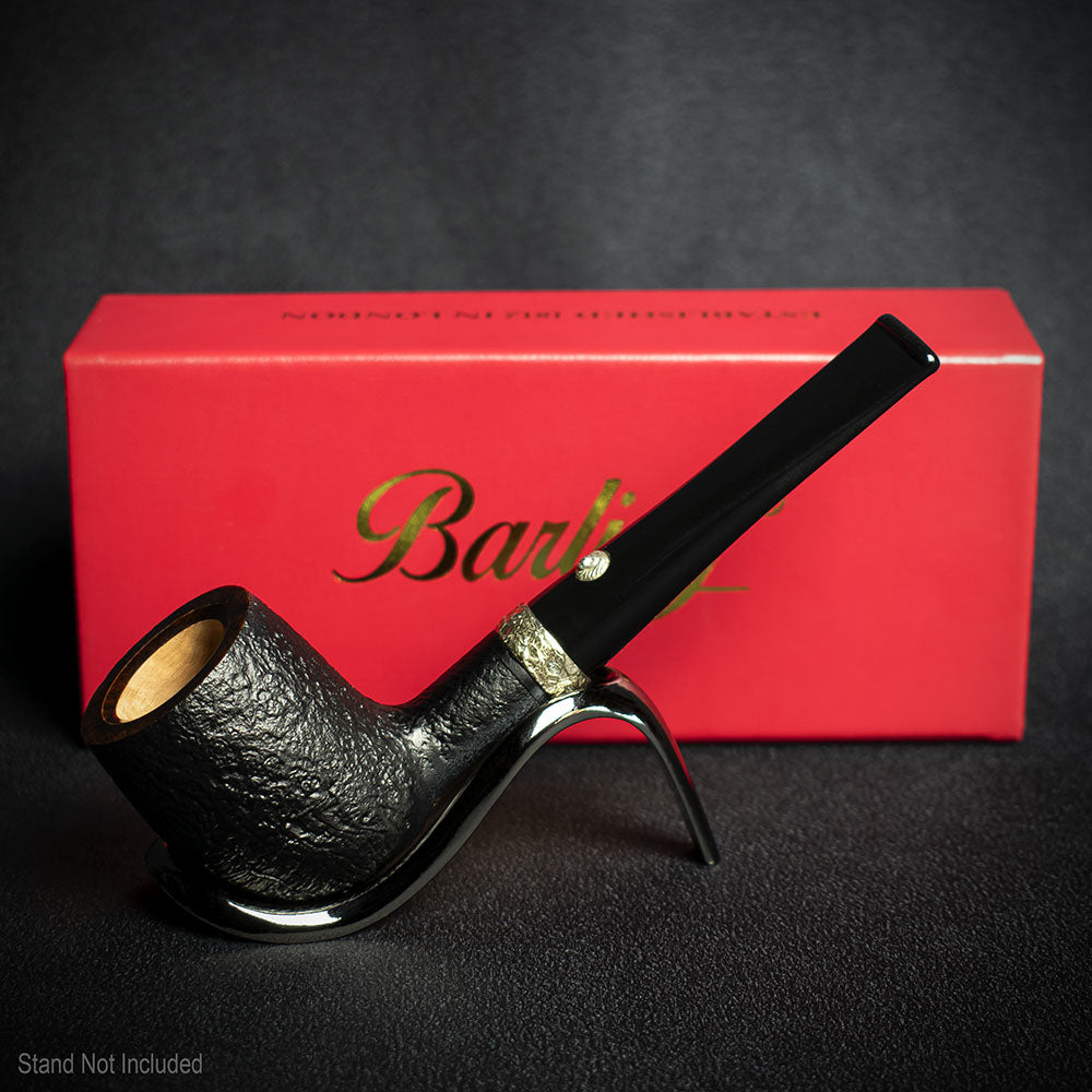 Barling Trafalgar Fossil Briar Pipe - Shape 1812 Smoke-King