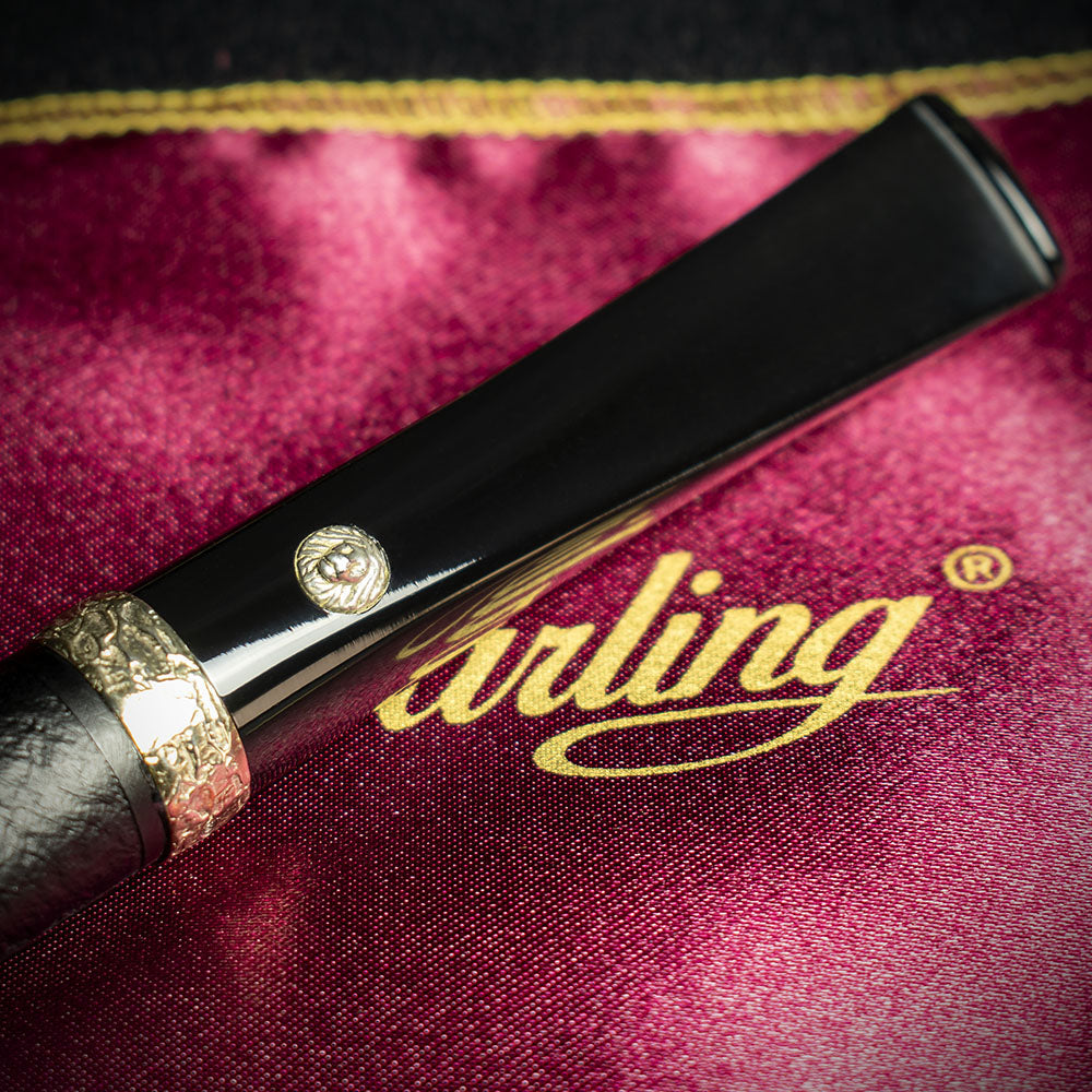 Barling Trafalgar Fossil Briar Pipe - Shape 1812 Smoke-King