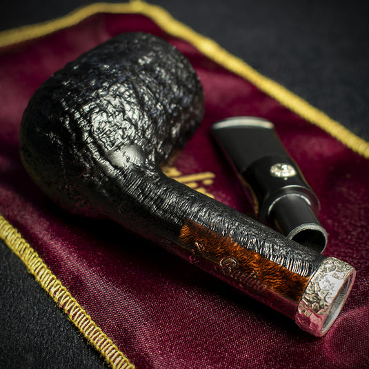 Barling Trafalgar Fossil Briar Pipe - Shape 1814