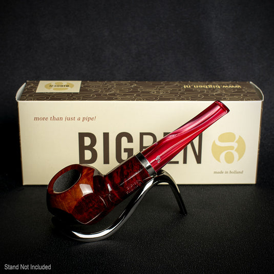 Big Ben Phantom Two Tone Red Polish 9mm Briar Pipe - Shape 495