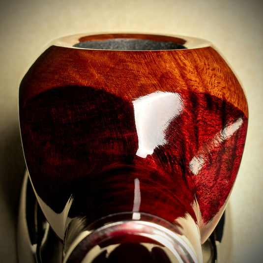 Big Ben Phantom Two Tone Red Polish 9mm Briar Pipe - Shape 495