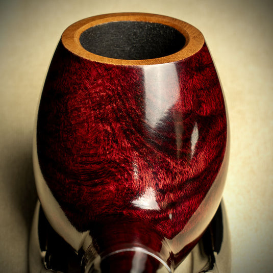 Big Ben Sylvia Two Tone Red Polish 9mm Briar Pipe - Shape 802