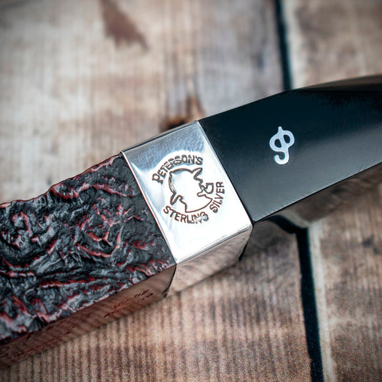 Sherlock Holmes Squire (Red Sandblast) by Peterson of Dublin Briar Pipe