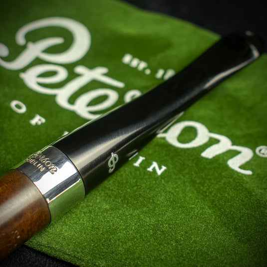 Peterson of Dublin Kildare Silver Mounted Briar Pipe - Shape No.06 9mm Filter