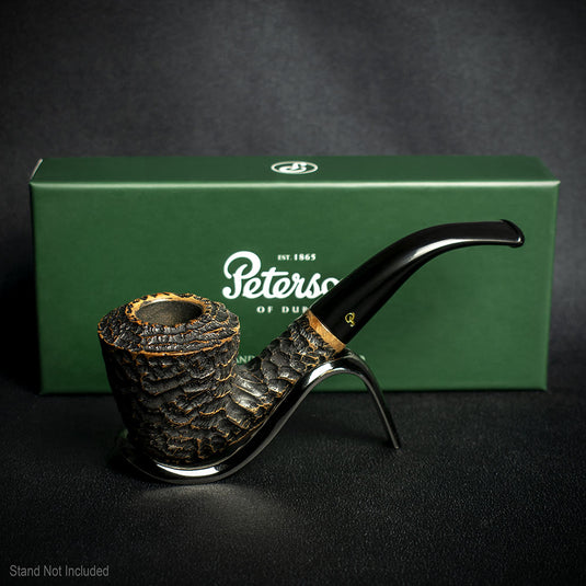 Aran Rusticated Briar Smoking Pipe By Peterson of Dublin - Shape No.B10