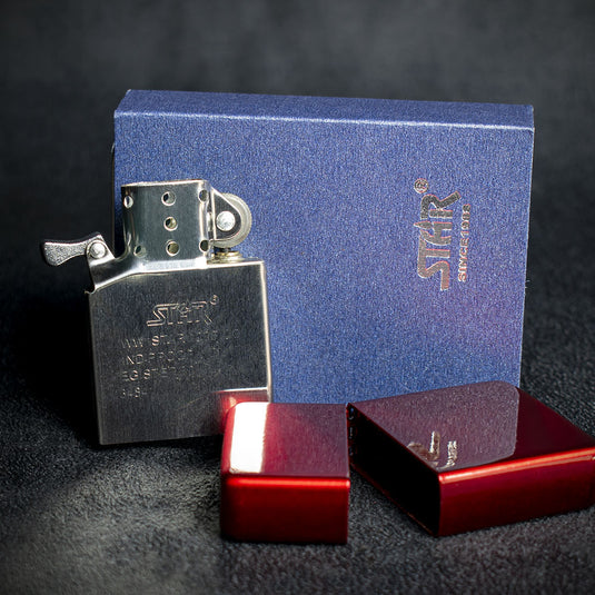 Star Petrol Lighter - Red Ice