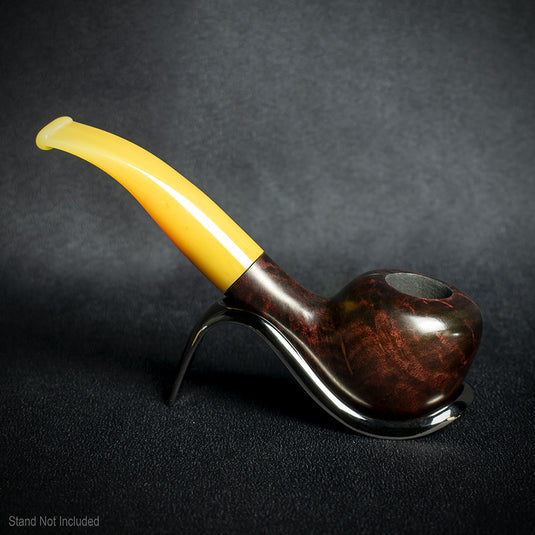 Jean Claude 9mm Yellow Tortoise Shell Briar Smoking Pipe - Shape 51
