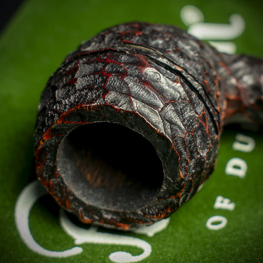Peterson of Dublin Junior Rusticated Briar Smoking Pipe - Rhodesian