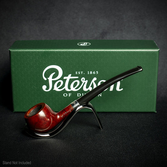 Peterson of Dublin Jnr. Terracotta Silver Mounted Prince Smoking Pipe