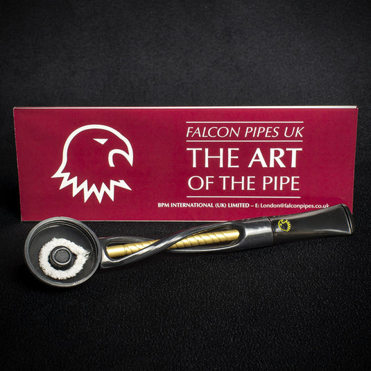 Falcon Pipe Stem - Shillelagh Black N' Gold