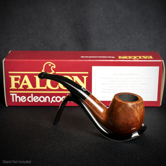 Falcon Coolway Sport Brown Smooth Briar Pipe - 6mm Filter