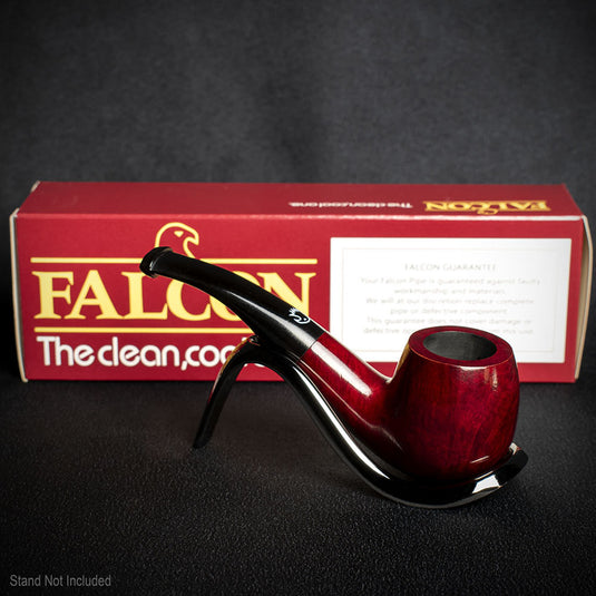 Falcon Coolway Sport Smooth Red Briar Pipe - 6mm Filter