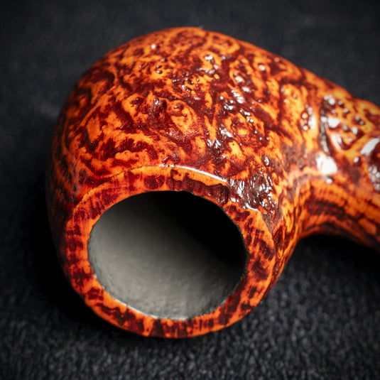 Falcon Coolway Sport Tiger Eye Sandblast Briar Pipe - 6mm Filter