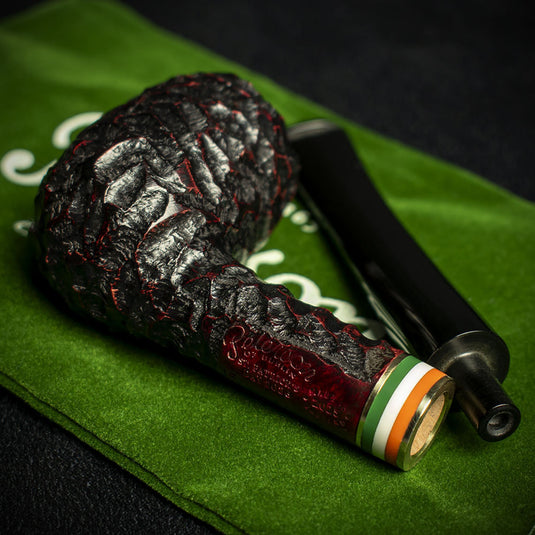 Peterson of Dublin St. Patrick's Day 2026 Rusticated Briar Pipe - Shape 15