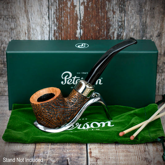 Arklow Sandblasted Briar Pipe By Peterson of Dublin - Shape 01 (9mm)
