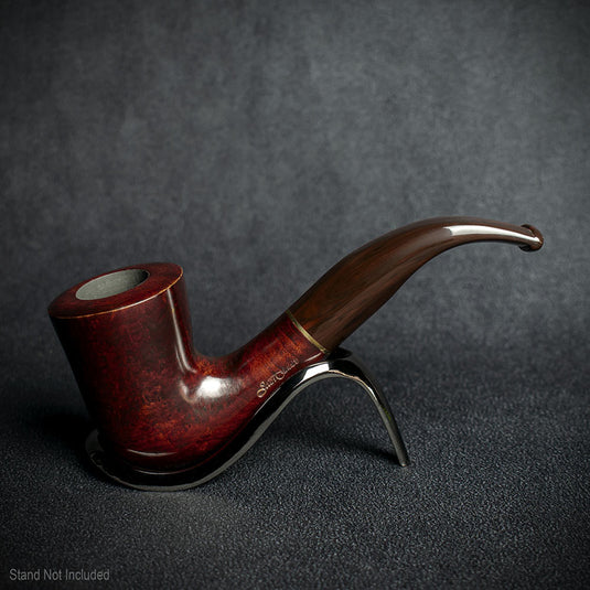 Jean Claude 9mm Filter Red/Brown Smooth Briar Smoking Pipe - Shape 01