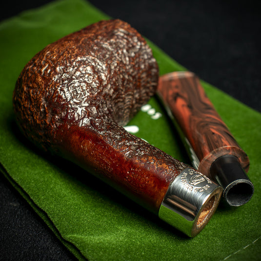 Peterson of Dublin Irish Harp 9mm Sandblast Smoking Pipe - Shape 107
