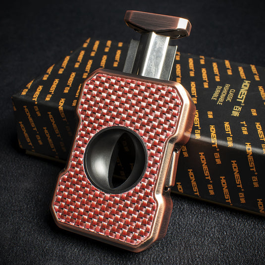 Honest "V" Cigar Cutter - Rose Check