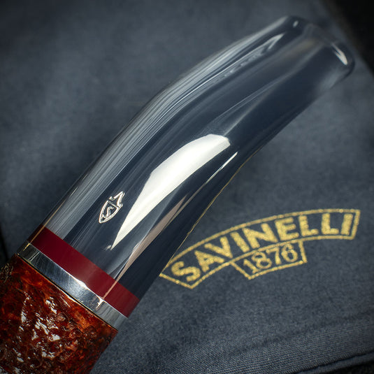 Savinelli Lunaria Rustic Briar Smoking Pipe - Shape 642 6mm 