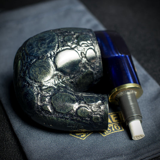 Savinelli Alligator Blue 6mm Briar Smoking Pipe - Shape 614