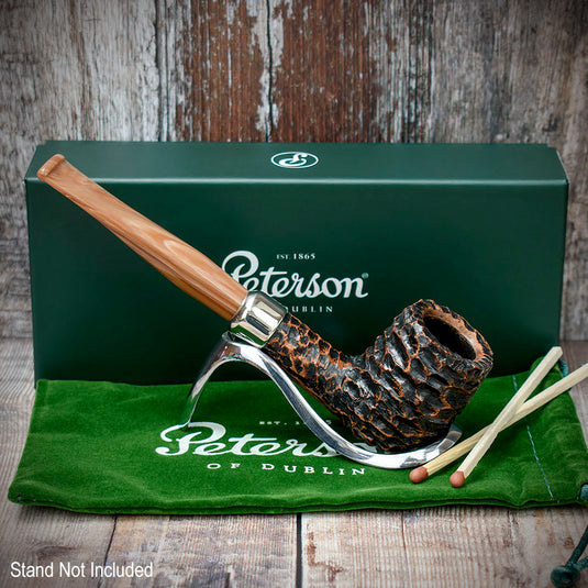 Derry Rusticated Briar Pipe By Peterson of Dublin - Shape 06 (9mm)