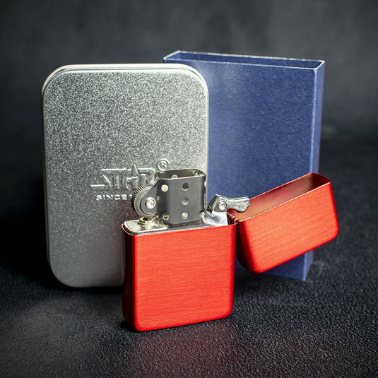 Star Petrol Lighter - Red Ice